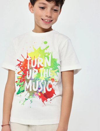 Boboli Knit T-Shirt - White - 122