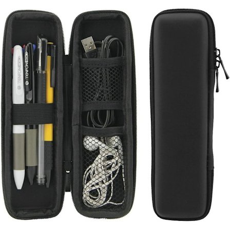 Svart EVA hard shell stylus penn etui beskyttelse bærbar etui veske oppbevaringsbeholder egnet for fyllepenn kulepenn stylus Apple Pencil USB
