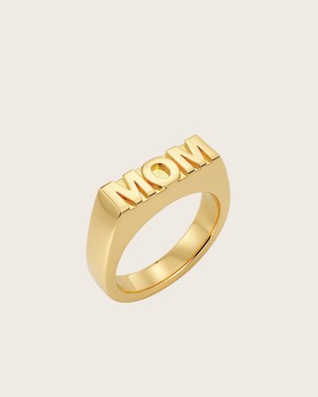 Edblad Signet Ring MOM Gold Doré Bijoux Fille - Kids Brand Store