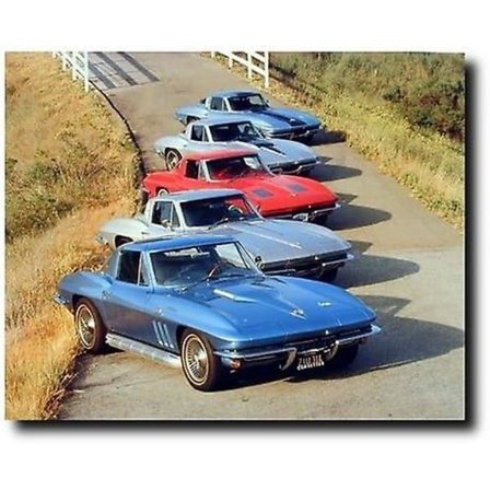 Chevy korvetter på stribe transport vintage bil puslespil 300/500/1000 brikker puslespil