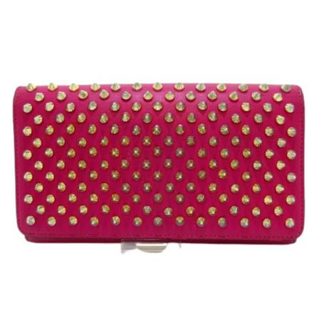 Christian Louboutin Pre-owned, Pre-owned Leather wallets Paars, Dames, Maat:ONE Size,leer