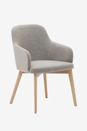 Kave Home - Ruokailutuoli - nelida 2-pack - Ruskea - Tuolit - - Homeroom