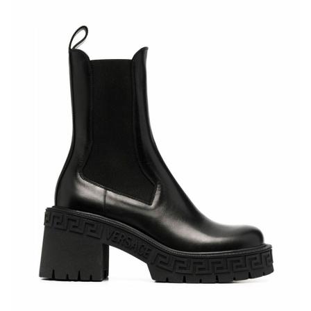 Versace, Ankle boots Czarny, Kobieta, Rozmiar: 38 1/2 EU