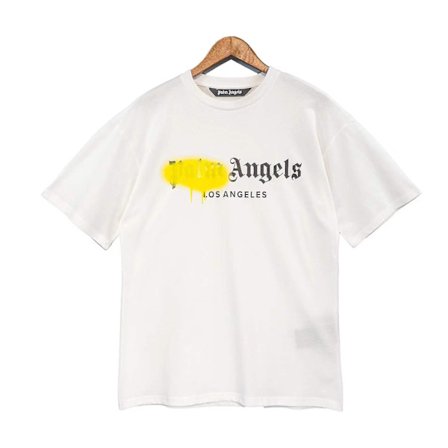 Palm Angels 22Ss Unisex Trykt Mote Casual Kortarmet Bomull style1 L
