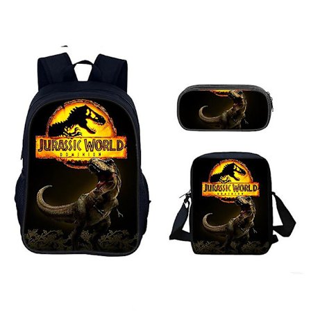 a1541 Jurassic Park Dinosaurie Ryggsäck Pennfodral Present till Barn Studenter FvJ1541