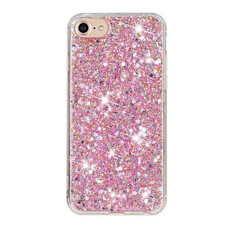 Kompatibel med iPhone 6 / 7 / 8 / SE (2020) (2022) Epoxy TPU Telefondeksel Støtsikkert Glitterpulver Dekor Telefondeksel