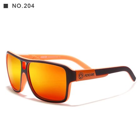 2024 Fashion KDEAM Brand Design UV400 Sport Polarized Square Shades Solglasögon Unisex Coating Glasögon Gafas de sol för Sporting