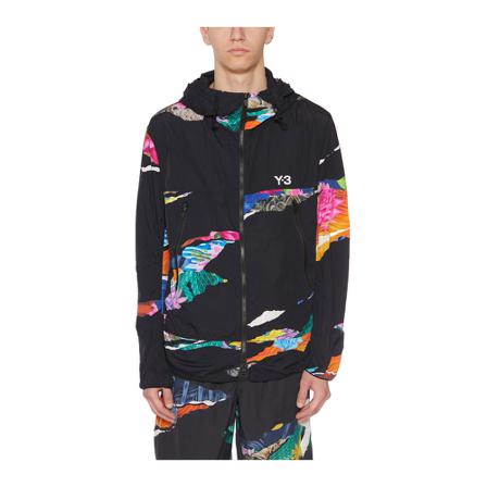 Y-3, Windbreaker CH2 Allover Print Zwart, Heren, Maat:S