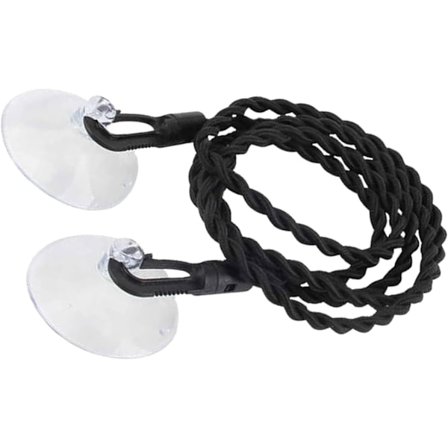 Reiseklessnor Justerbar Elastisk Klessnor med Kroker og Sugekoppfester for Utendørsreiser og Camping