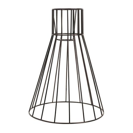 Svart underkjol lampskärm 33 x 25 cm