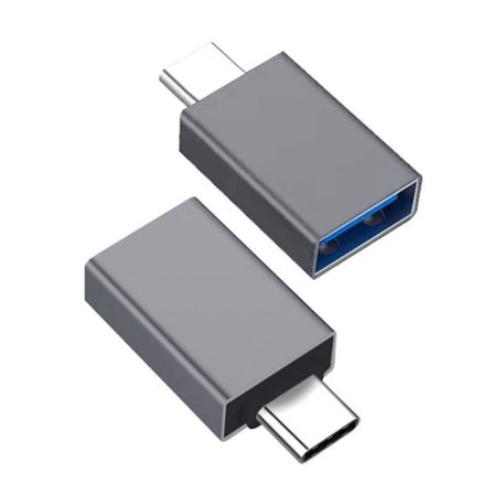 2 stk USB C til USB-adapter Type C hann til USB3.0 hunn OTG-omformere for sømløs tilkobling med bærbar PC smarttelefon