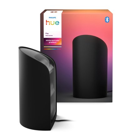 Philips Play vegglys (sort) RGB, Bluetooth, VoiceControl med Alexa, AppleHome & Google Assistant