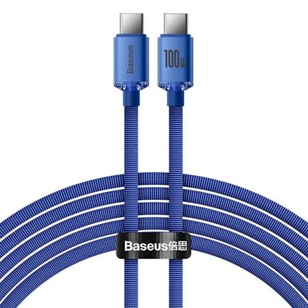 Baseus Crystal Shine USB-C to USB-C Charging cable 100W, 2m - Blue