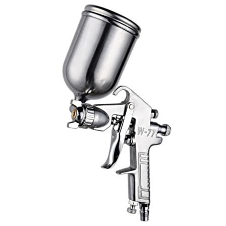 Høytrykks malingssprøytepistol Luftsprøytepistol Gravity Feed Pneumatisk malingspistol 1000 ml aluminiumkopp, dyse størrelse: 2,5 mm.