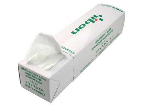 YIBON Kompress NW i A8/FP 7,5x7,5cm 150/fp - Lyreco - Sjukvård och omsorg - Förband och fixering - Kompresser