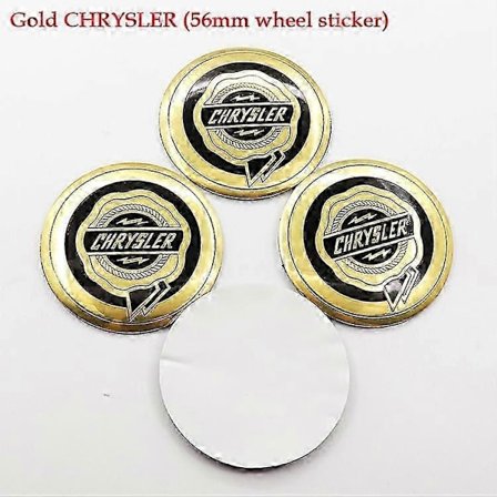 4 stk. 54 mm 56 mm 60 mm 64 mm Chrysler Bil Logo Hjul Center Kapsel Fælg Badge Dækker Mærkat Eftermontering Dekoration Emblem Klistermærke Tilbehør