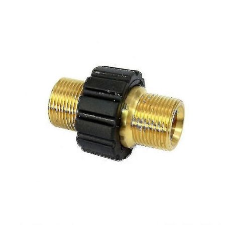 Slange Hurtigkobling, M22 X 1.5 Dobbel Hanntråd Trykkvasker Adapter Kompatibel Med Karcher, Karcher Hd Og Hds Trykkvaskerslange (14mm Diameter