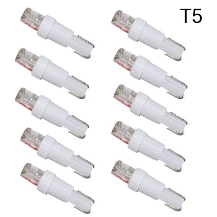 T5 Valkoinen 10 kpl LED W2x4.6d W2.1x4.9d W1.2W W2.3W 12V.
