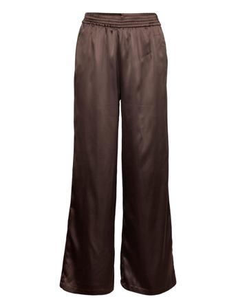 Onlvictoria Satin Pant Wvn Brown ONLY