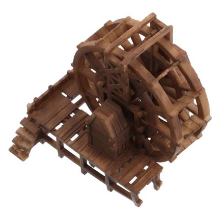 Mini Zen Trädgårdsfontän Tillbehör För Akvarieägare Harts Vattenhjul 1-pack (FMY)