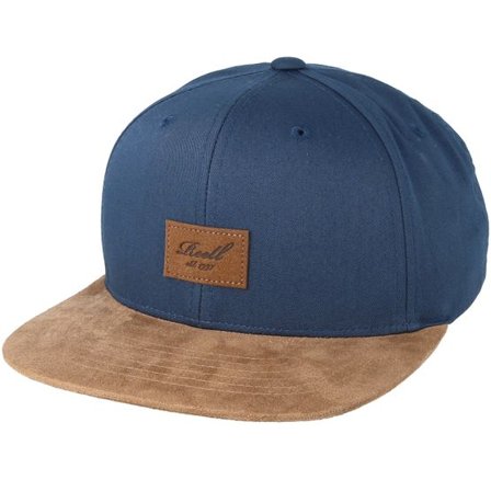 Reell - Blå snapback Keps - Suede Navy Snapback @ Hatstore