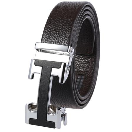 2022 fullnarvsläder märkesbälte män toppkvalitet äkta lyxläderbälten för män Armband hane metall automatiskt spänne Type 4 130cm