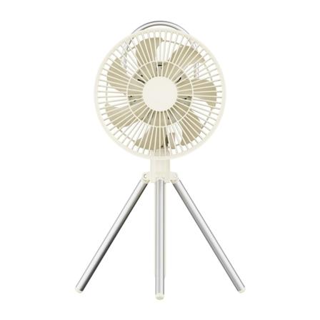 Udendørs campingventilator 3 i 1 stativ loftsventilator 10000mAh genopladelig 5-gears vinde 3 lyseffekter teltventilatorer Ryster hovedet