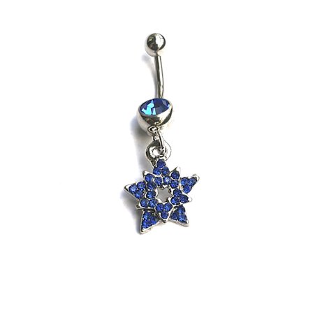 Navelpiercing med ring, mageknapp