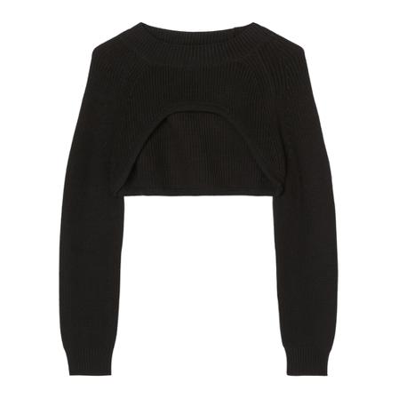 Marc O'Polo, Super cropped jumper Zwart, Dames, Maat:XL