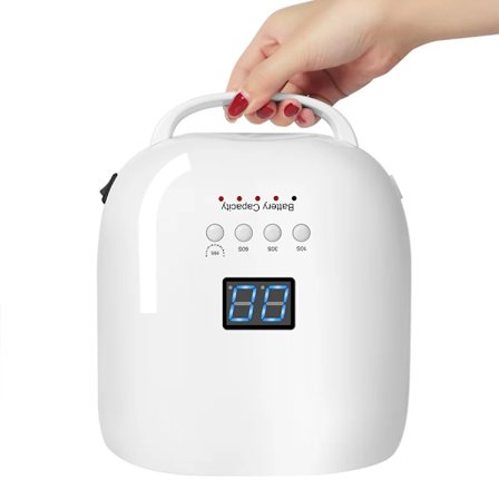 Førsteklasses kvalitet Genopladelig Neglelampe 86W Trådløs Gel Polish Tørretumbler Rød Lys Manicure Lys med Håndtag Trådløs Søm UV LED Lampe
