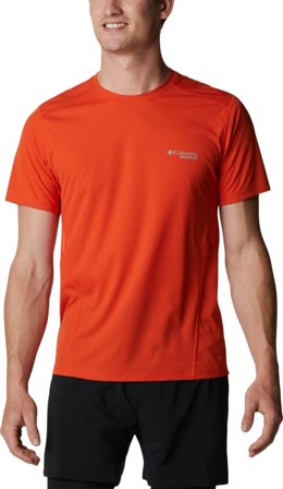 Columbia Montrail Men's Titan Ultra III Shortsleeve Shirt Men Short sleeved fitness sweater Red L
