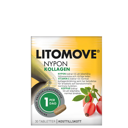 LitoMove Nypon Kollagen 30 tabletter