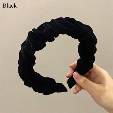 Bred hårband Hårbåge SVART