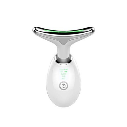 Elektrisk EMS massagemaskin för ansikte och hals med ljusbehandling