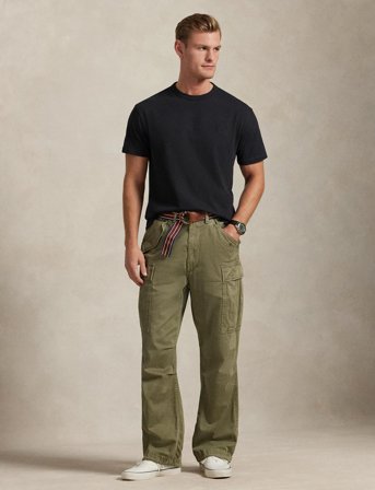 Polo Ralph Lauren Classic Fit Garment-Dyed Jersey T-Shirt - Black - XL