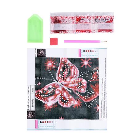 DIY Håndlavet Rhinestone Broderi Maleri Korssting Håndværkssæt til Hjemmevægsdekoration
