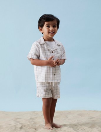 name it Nmmhalom Nreg Shorts Box - White - 104