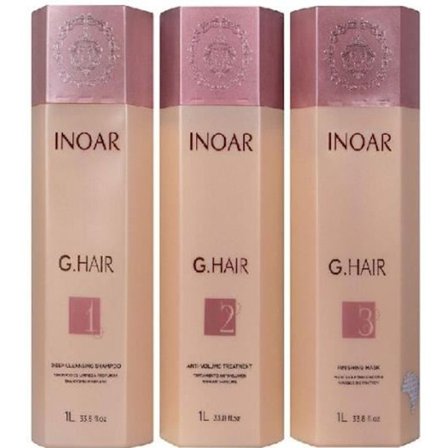 Brasiliansk plattning - Inoar - Ghair - 1 liter - Antivolymvård - Alla hårtyper