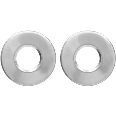 2 stk. Poolstige Roset Beskyttelsesplade, Rustfrit Stål Runde Poolstigeringe, til 4 Trinrør Poolrækværk Reservedele