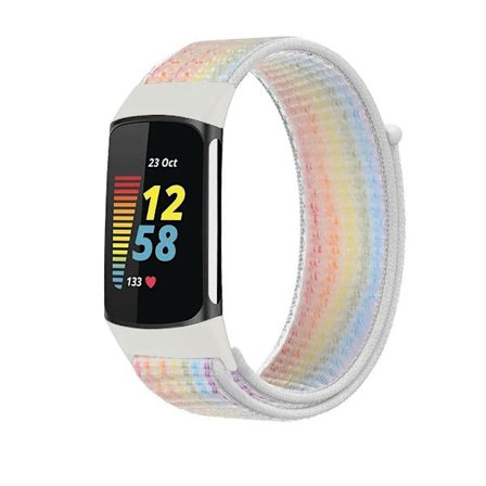 Rem för Fitbit Charge 5 Smart Watch Tillbehör Sport Nylon Loop Armband Armband Correa Pulsera för fitbit Charge 5 Band