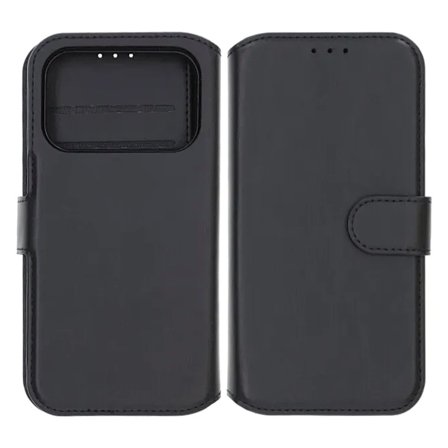 Rvelon Plånboksfodral Magnet för iPhone 17 Pro - Svart