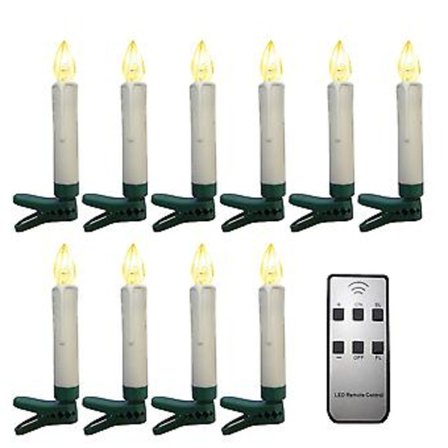 Decor Home Hvide Keglelys Juletræs Keglelys Clip Lysestage Clip Lys