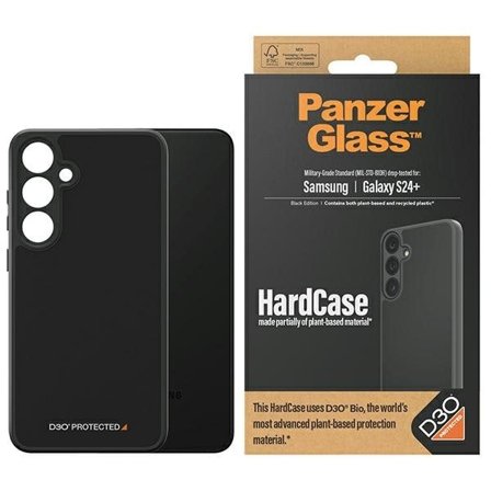 PanzerGlass HardCase med D3O Bio och Military Grade för Samsung Galaxy S24+ - transparent/svart