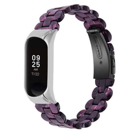 Xiaomi Mi Band 7 hartsityylinen ruostumattomasta teräksestä valmistettu ranneke - Violetti Purple
