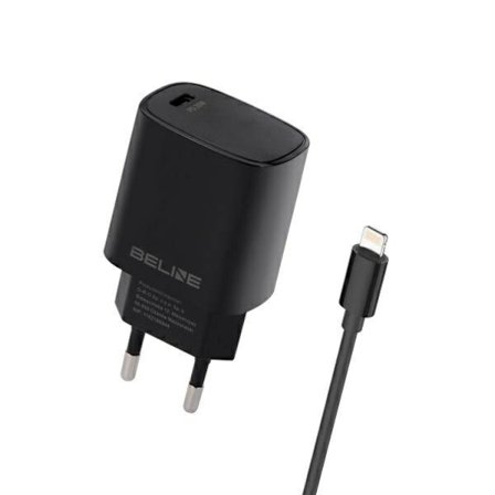 Beline Väggladdare Med USB-C Till Lightning Kabel - Svart