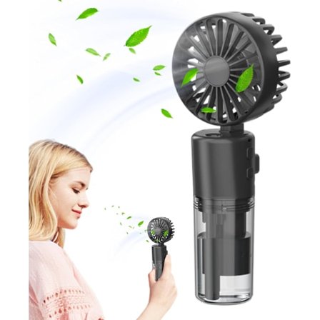 Handhållen Fläkt med Dimmfunktion - Bärbara Sprayfläktar, Personlig Liten Fläkt | Multifunktionell Handhållen Sprayfläkt med Vattendimma Inbyggd 