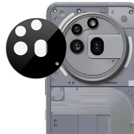SKALO Nothing Phone (3a) Pro 3D Kameralinse Beskyttelsesglas - Sort