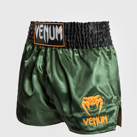 Venum Classic Muay Thai Shorts Grön/Svart/Guld