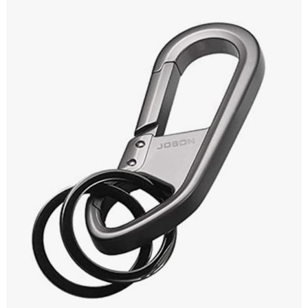 Karbinhake i zinklegering, solid karbinhakeform, nyckelring till bil som affärsgåva till män och kvinnor