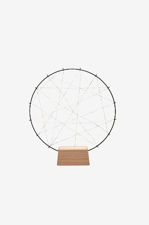 Jotex - Metallikoriste pyöreä, 100 LED 39,5 cm Musta/mattamusta - Osta Joulun koristevalot Jotex